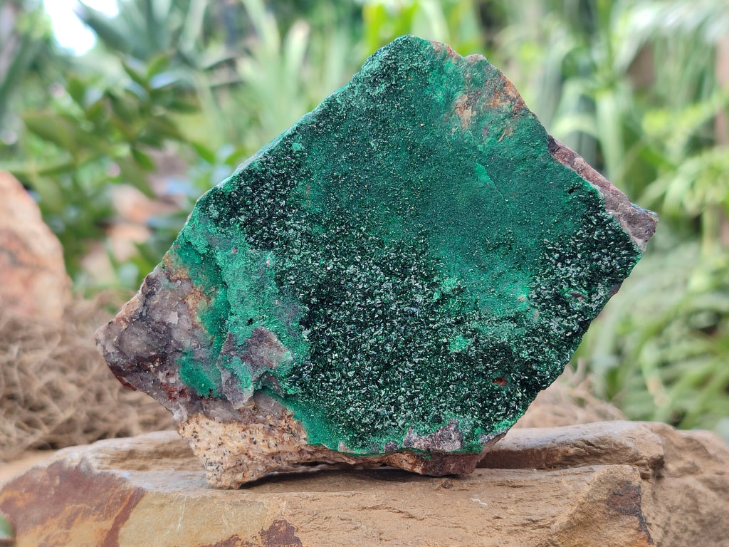 Natural Crystalline Malachite Specimens x 3 From Congo - Toprock Gemstones and Minerals 