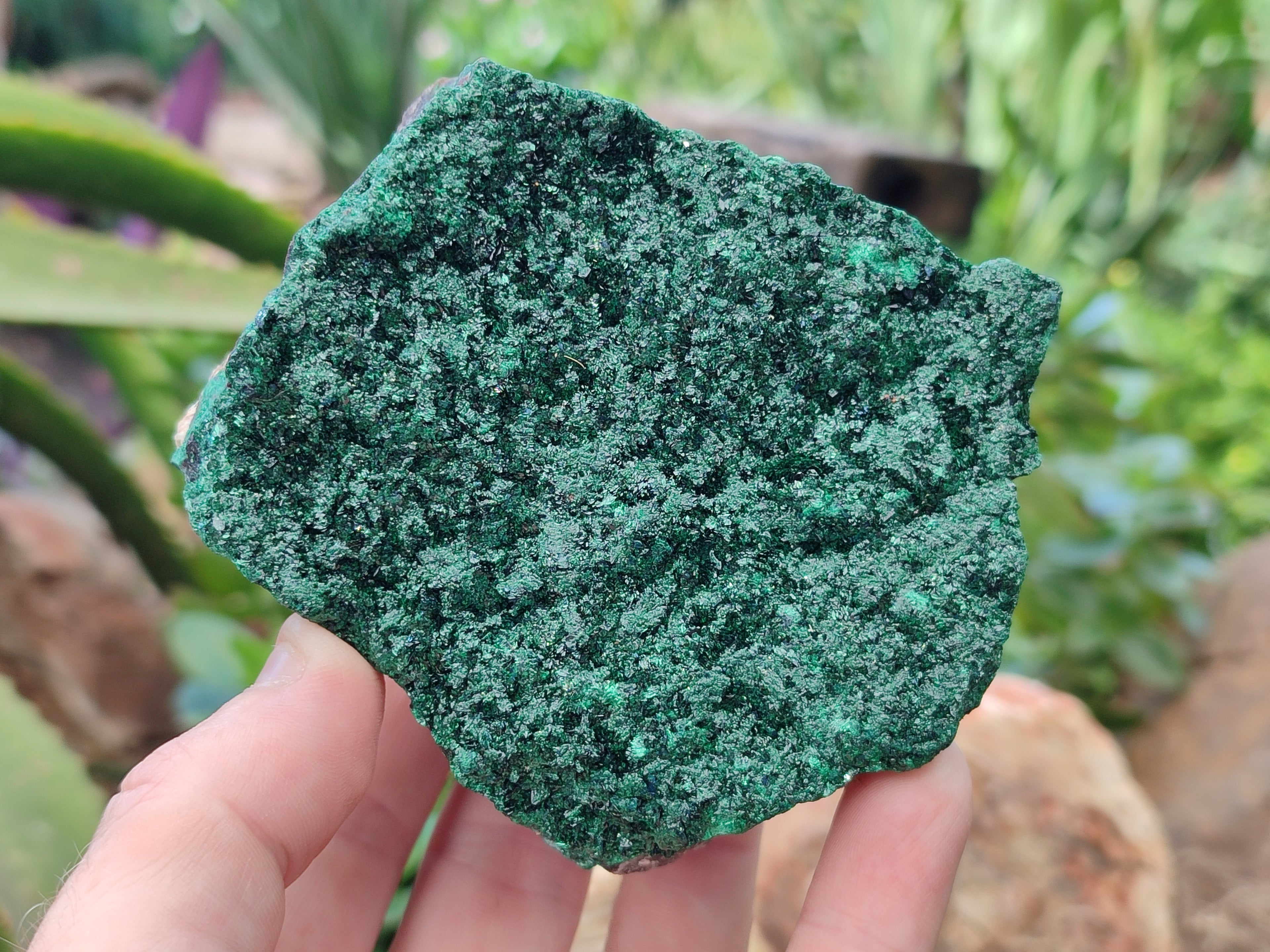 Natural Crystalline Malachite Specimens x 3 From Congo - Toprock Gemstones and Minerals 