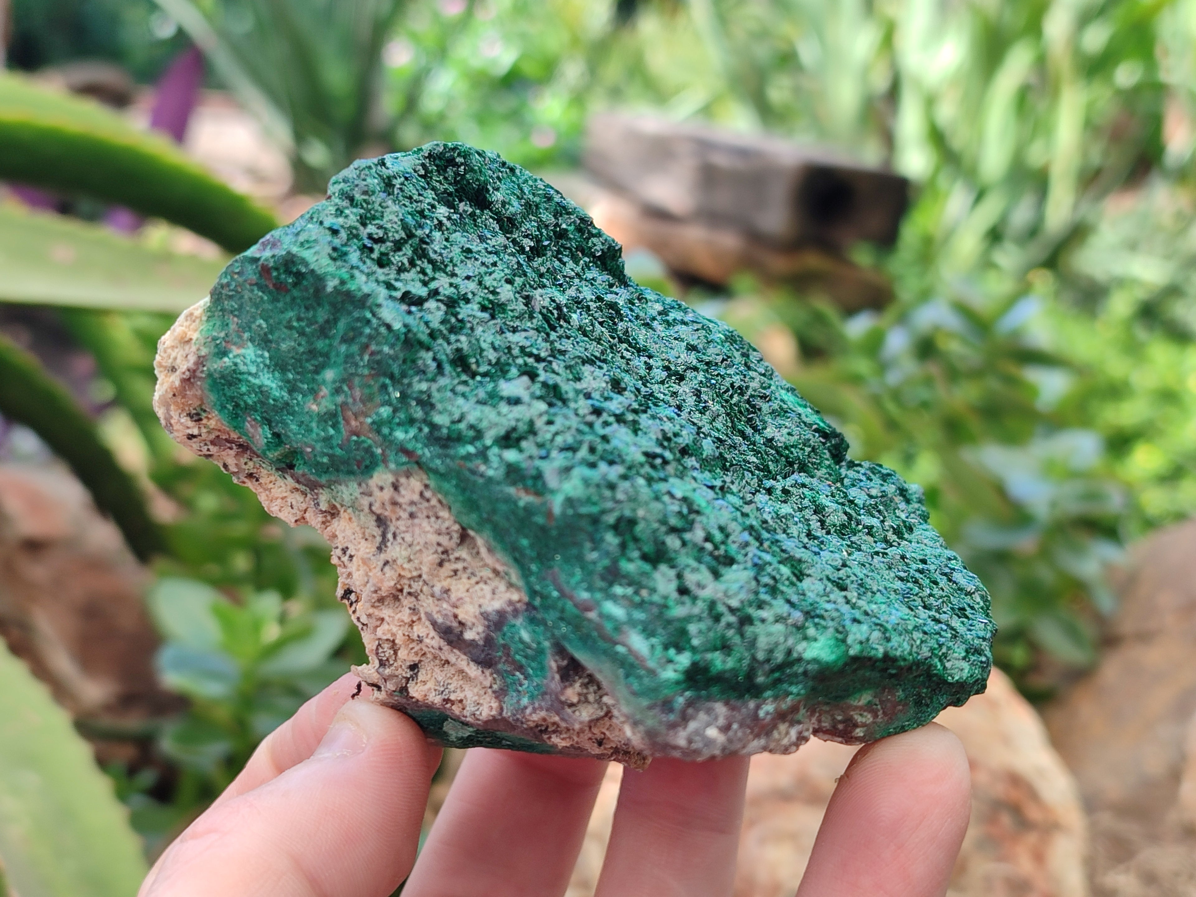 Natural Crystalline Malachite Specimens x 3 From Congo - Toprock Gemstones and Minerals 