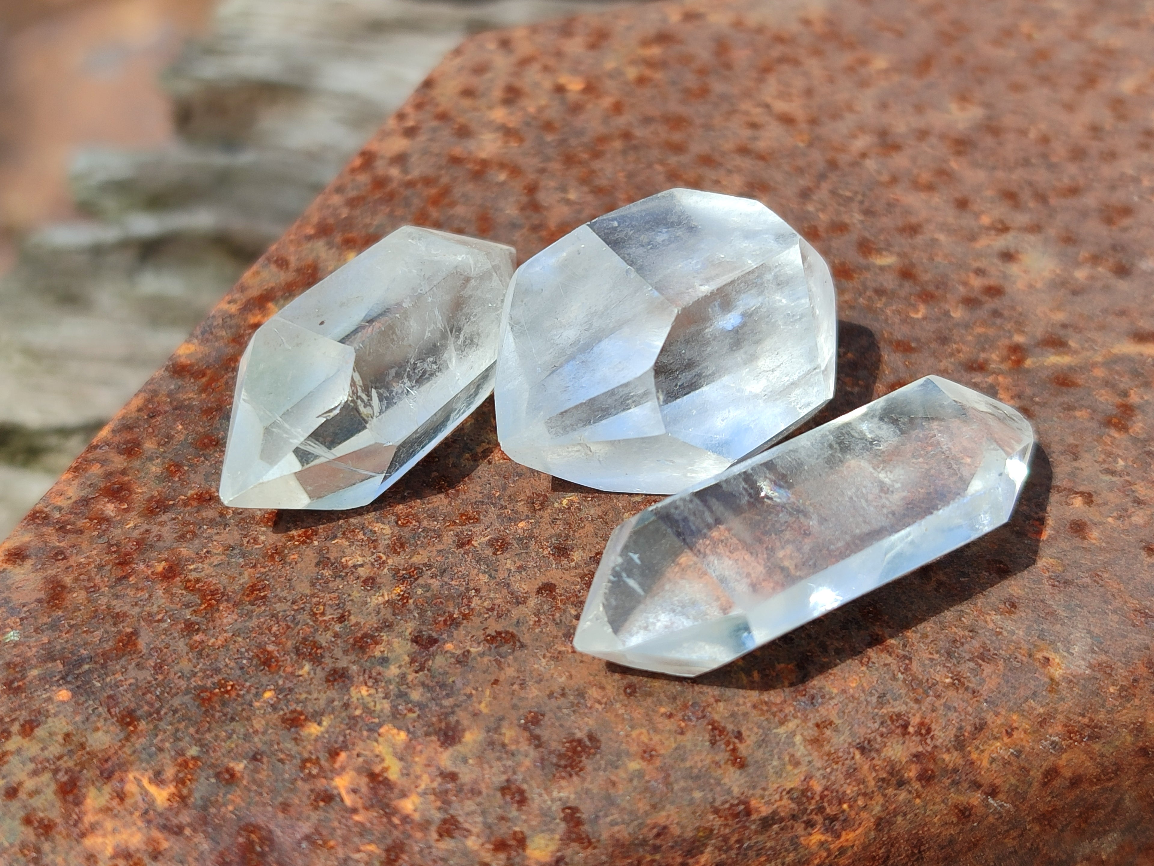 Polished Double Terminated Clear Quartz Crystals x 70 From Madagascar - Toprock Gemstones and Minerals 