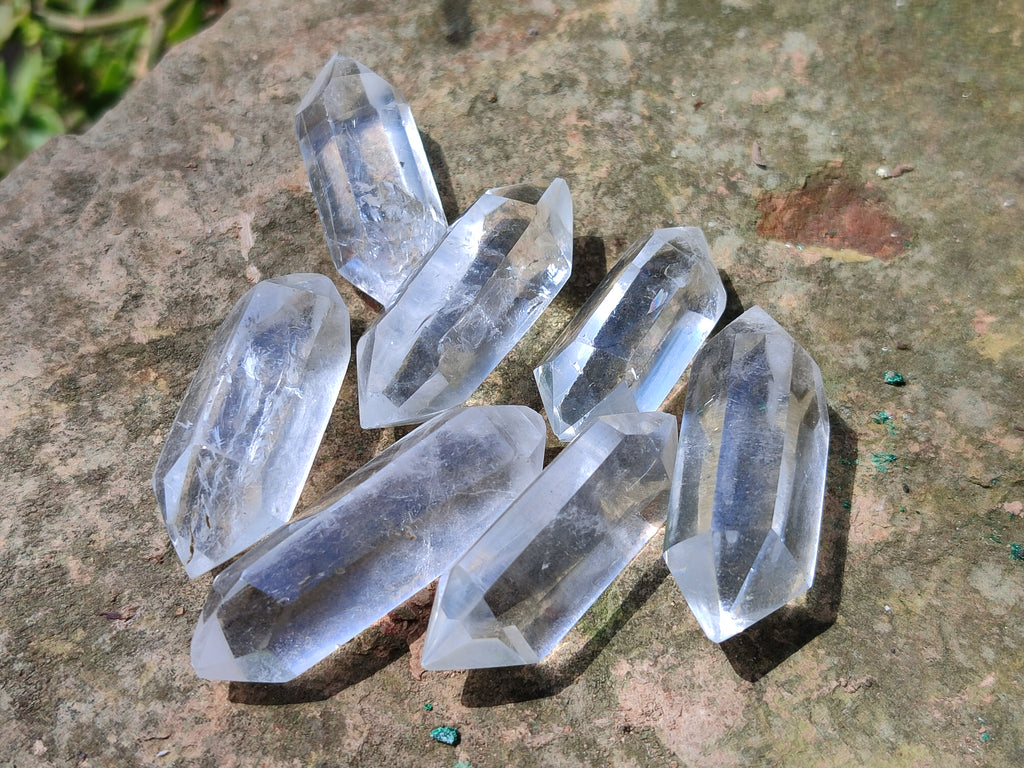 Polished Double Terminated Clear Quartz Crystals x 70 From Madagascar - Toprock Gemstones and Minerals 