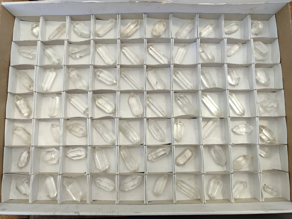 Polished Double Terminated Clear Quartz Crystals x 70 From Madagascar - Toprock Gemstones and Minerals 