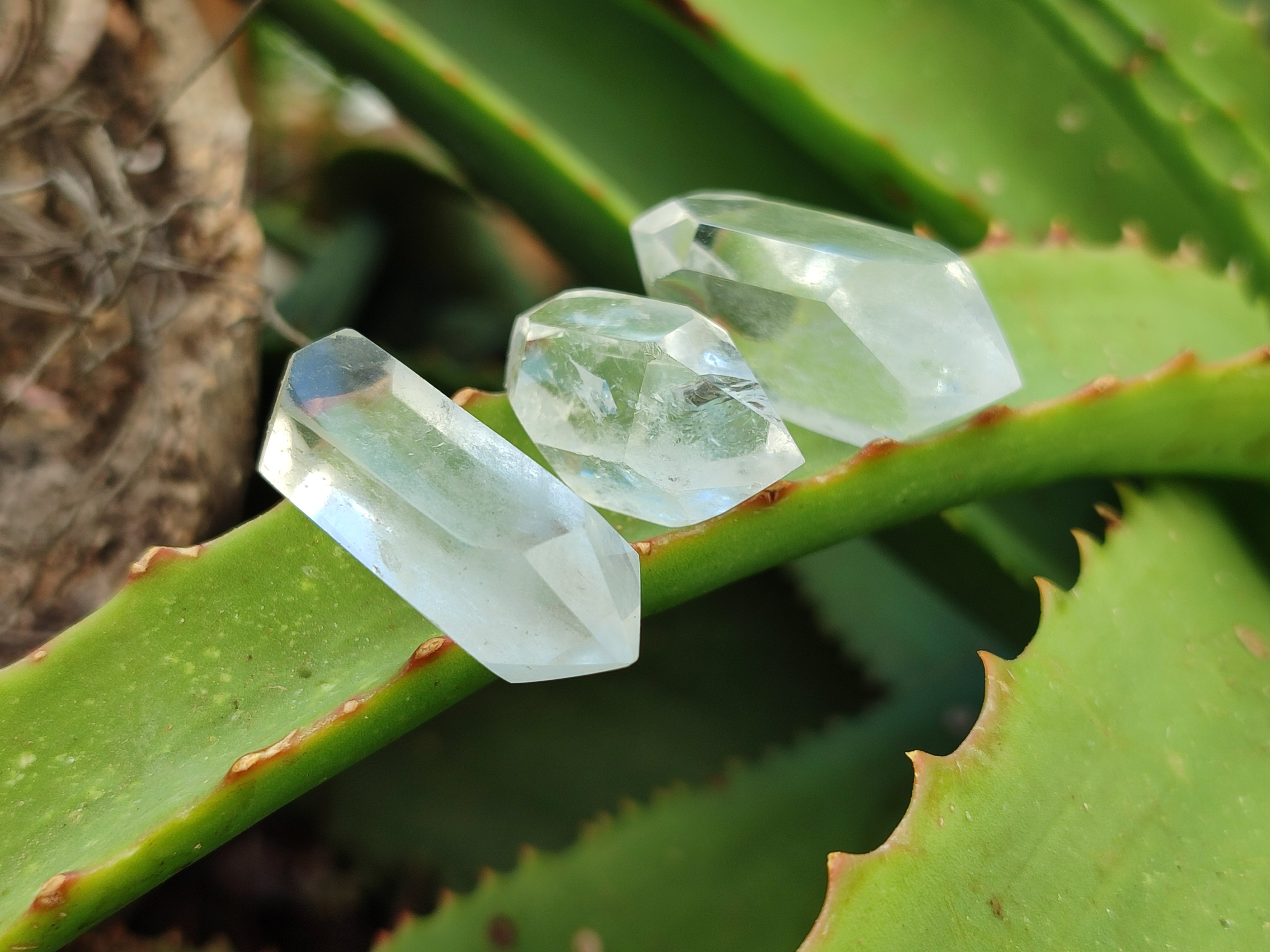 Polished Double Terminated Clear Quartz Crystals x 70 From Madagascar - Toprock Gemstones and Minerals 