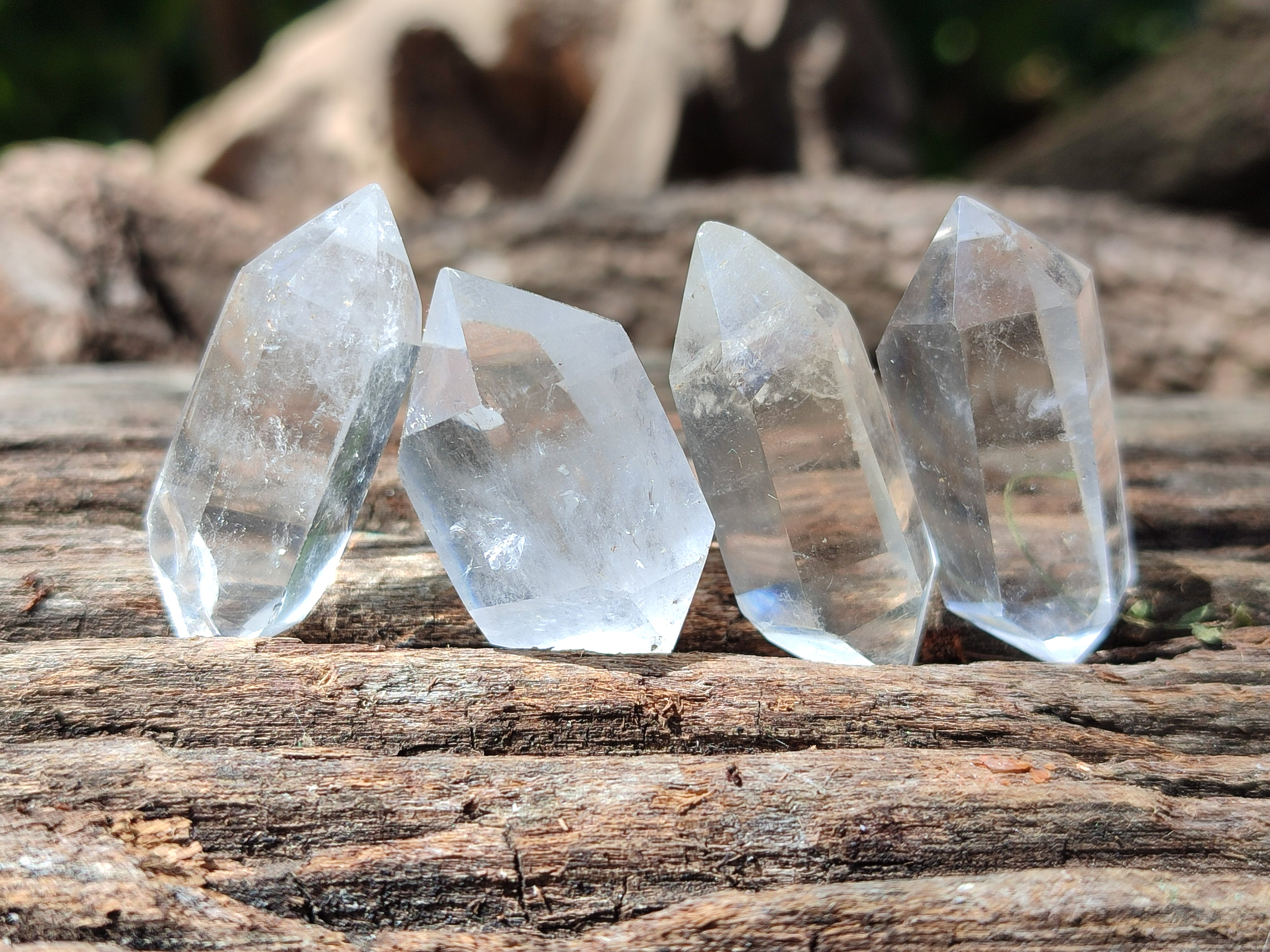 Polished Double Terminated Clear Quartz Crystals x 70 From Madagascar - Toprock Gemstones and Minerals 