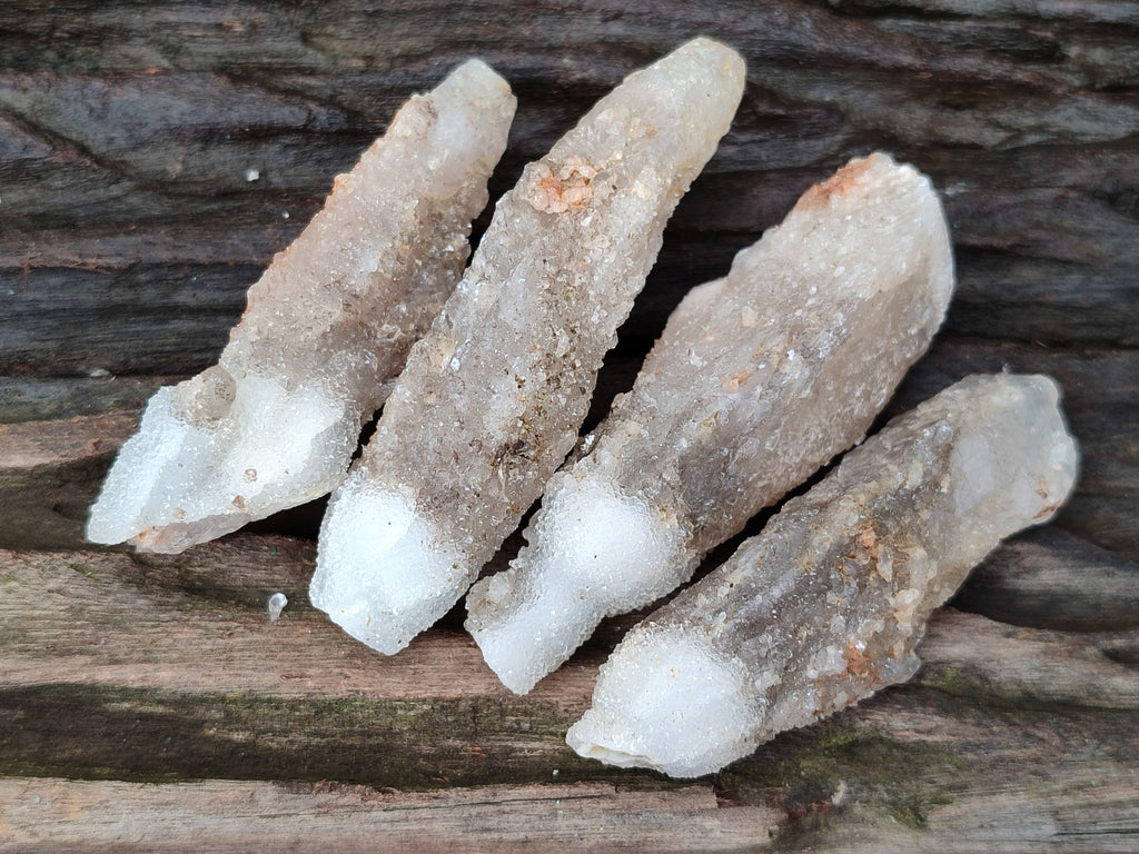 Natural Drusy Quartz Coated Calcite Pseudomorph Specimens x 20 From Alberts Mountain, Lesotho - Toprock Gemstones and Minerals 