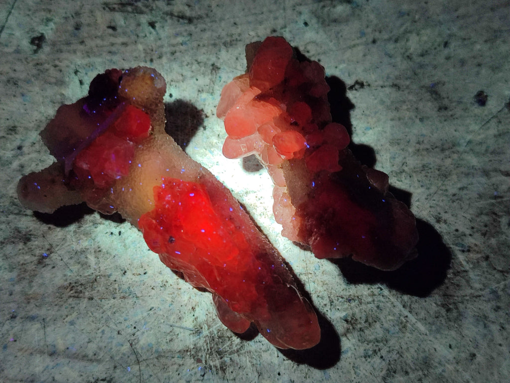 Natural Drusy Quartz Coated Calcite Pseudomorph Specimens x 35 From Alberts Mountain, Lesotho - Toprock Gemstones and Minerals 