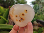 Polished Flower Agate Hearts x 12 From Antsahalova, Madagascar - Toprock Gemstones and Minerals 