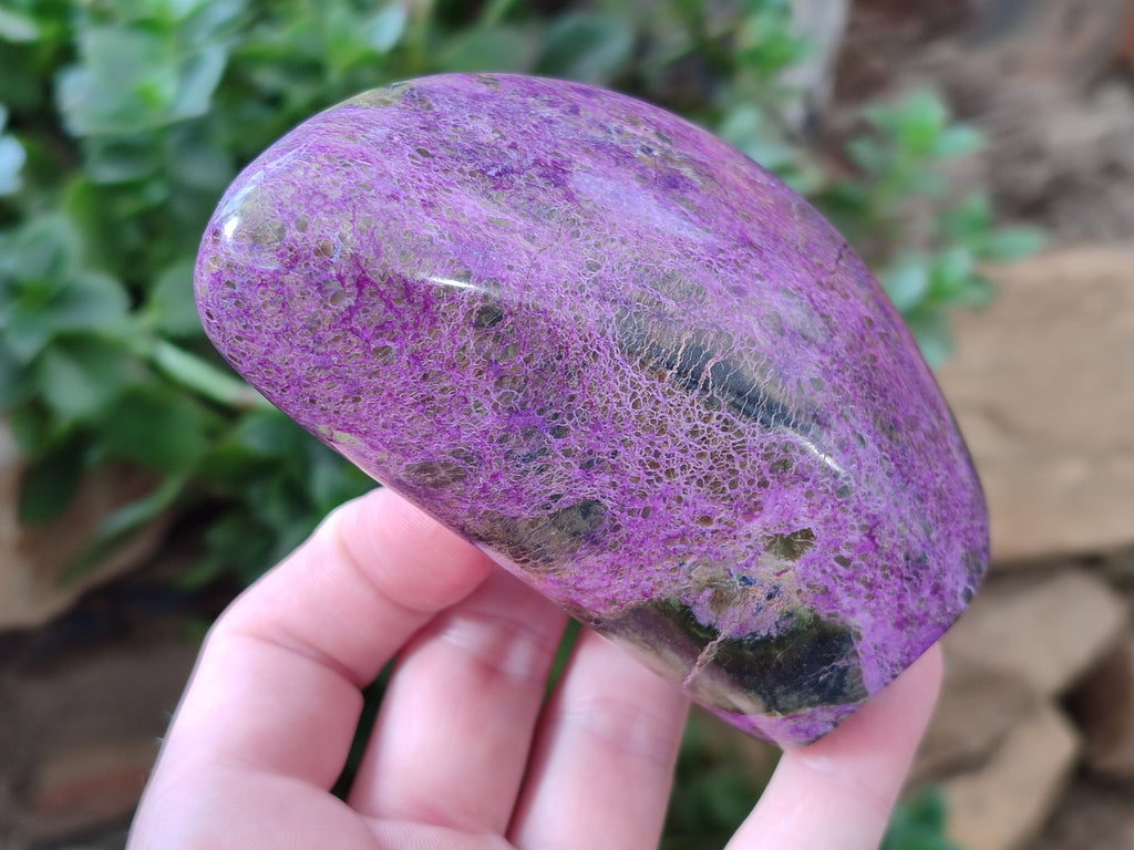 Polished Stichtite Standing Free Forms x 3 From Barberton, South Africa - Toprock Gemstones and Minerals 