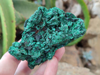 Natural Silky Malachite Specimens x 6 From Kasompe, Congo - Toprock Gemstones and Minerals 