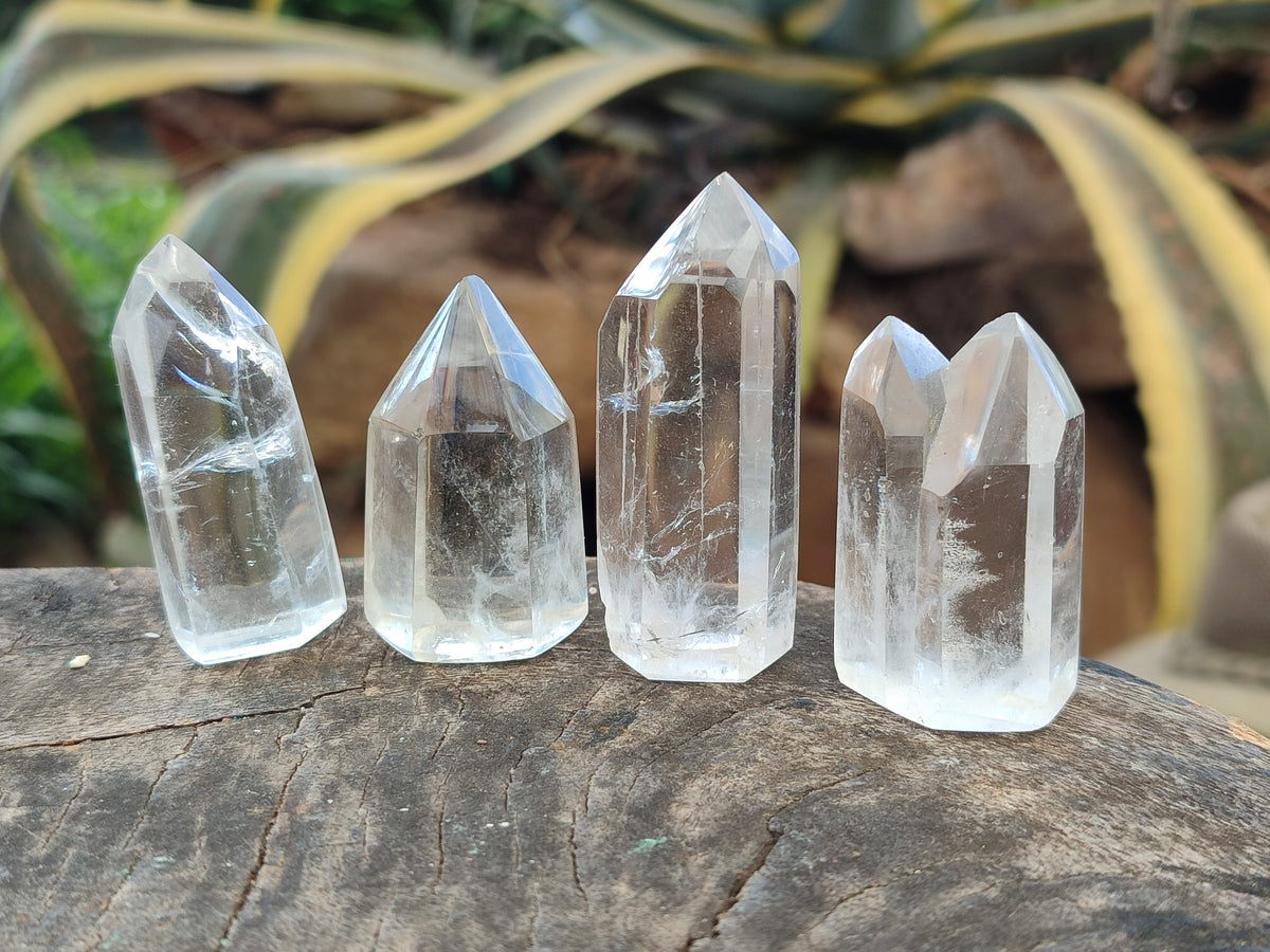 Polished Clear Quartz Crystals x 35 From Madagascar - Toprock Gemstones and Minerals 