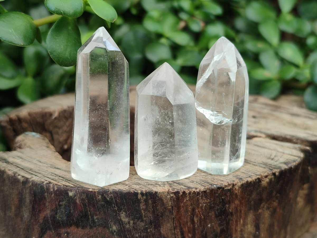 Polished Clear Quartz Crystals x 35 From Madagascar - Toprock Gemstones and Minerals 