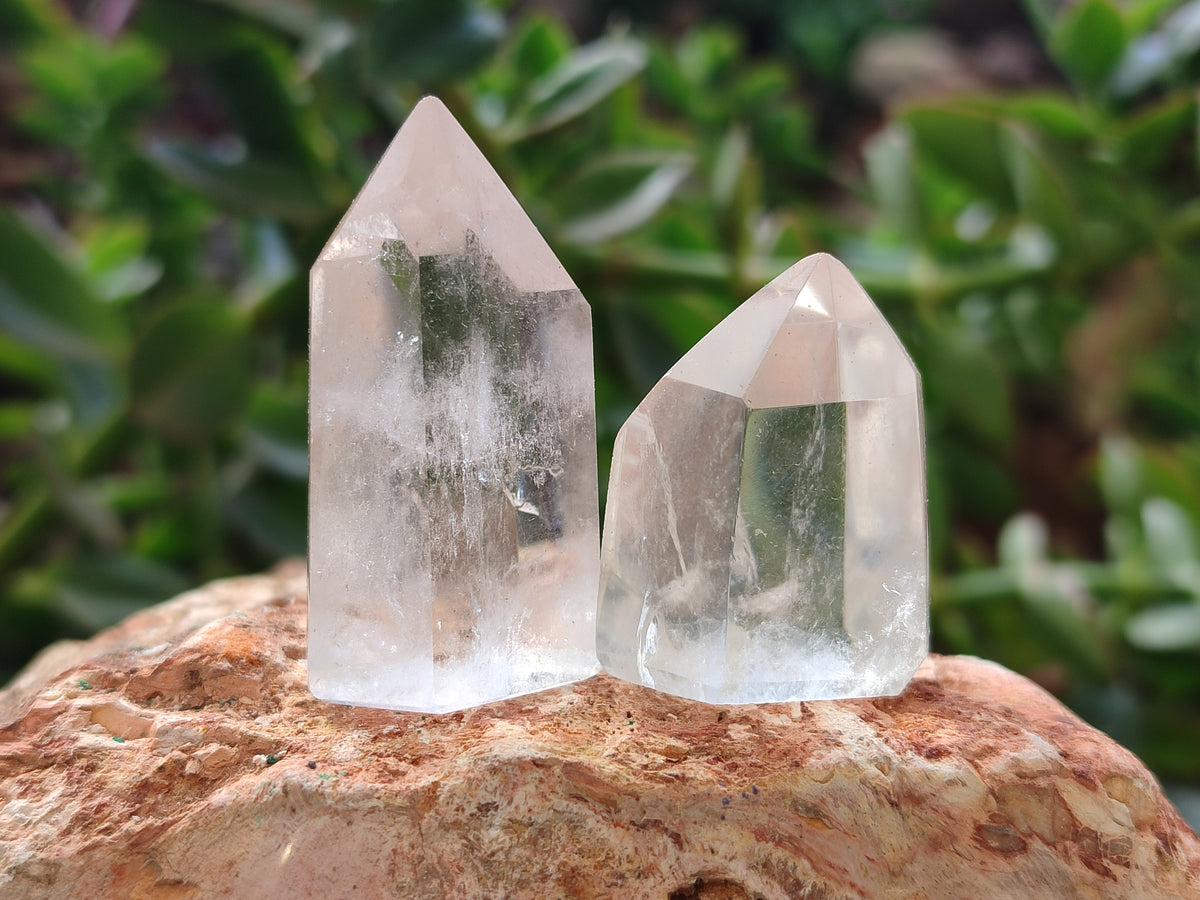 Polished Clear Quartz Crystals x 35 From Madagascar - Toprock Gemstones and Minerals 