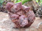 Natural Hematoid Quartz Clusters x 3 From Karoi, Zimbabwe - Toprock Gemstones and Minerals 