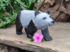 Hand Made Soapstone Panda Carving x 1 From Zimbabwe - Toprock Gemstones and Minerals 