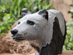 Hand Made Soapstone Panda Carving x 1 From Zimbabwe - Toprock Gemstones and Minerals 