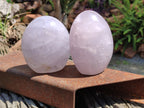 Polished Lavender Rose Quartz Standing Free Forms x 2 From Ambatondrazaka, Madagascar - Toprock Gemstones and Minerals 