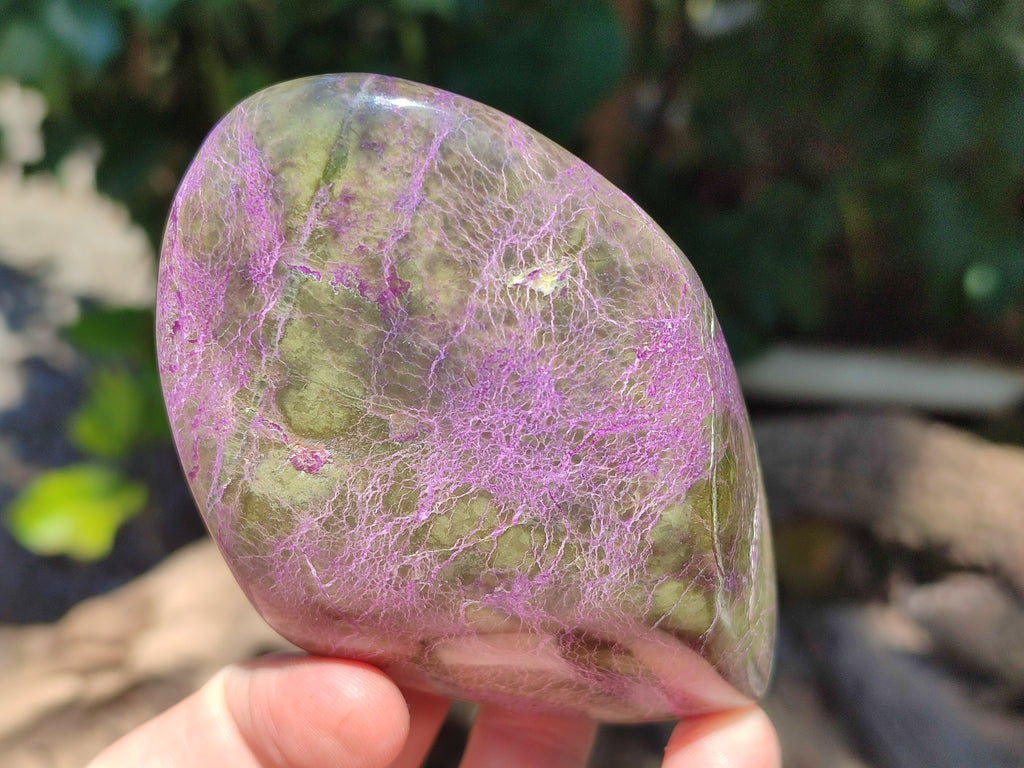 Polished Stichtite Standing Free Forms x 4 From Barberton, South Africa - Toprock Gemstones and Minerals 