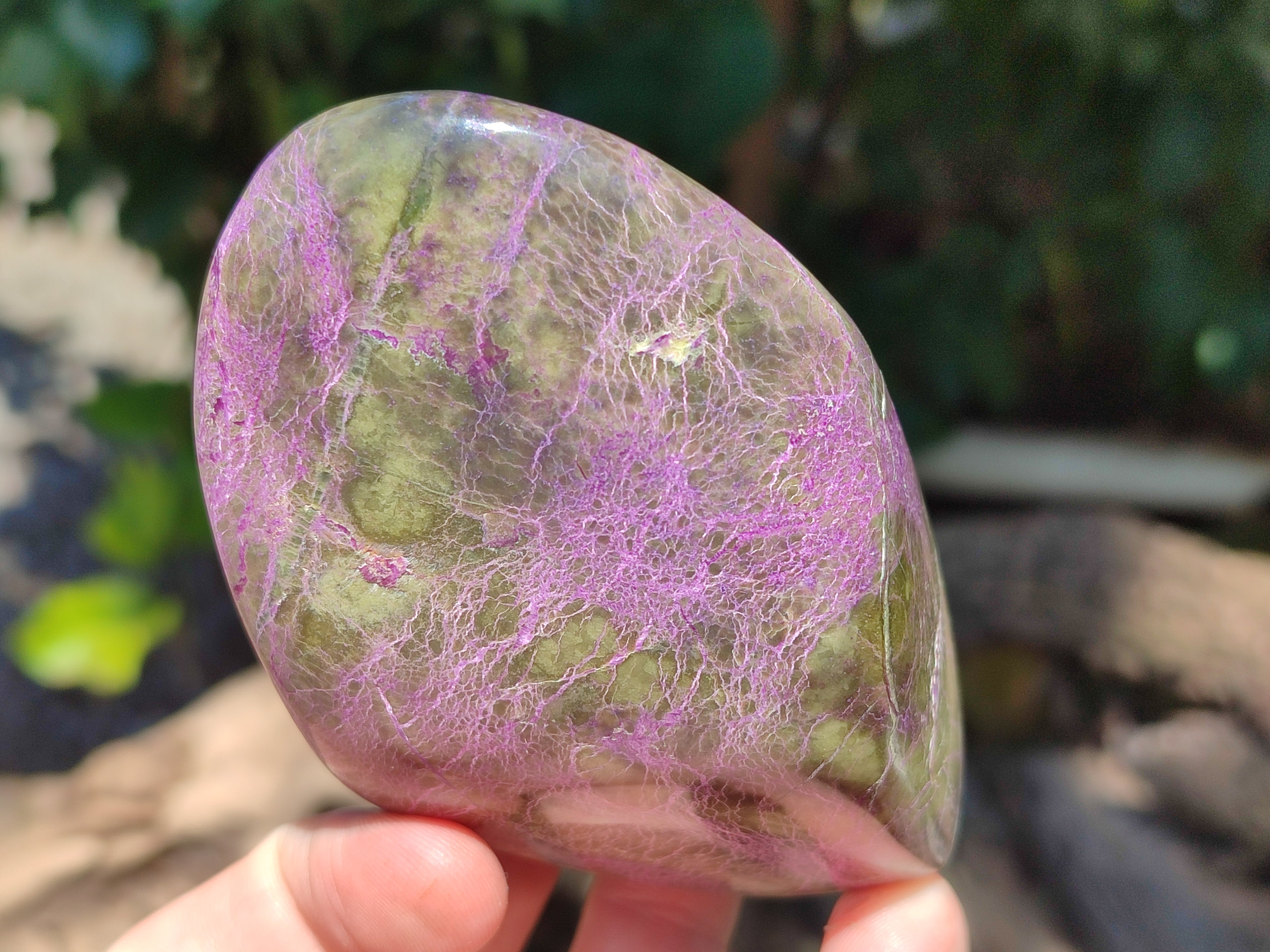 Polished Stichtite Standing Free Forms x 4 From Barberton, South Africa - Toprock Gemstones and Minerals 