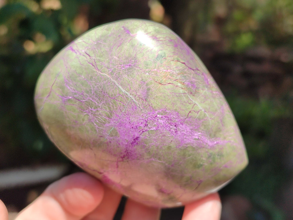 Polished Stichtite Standing Free Forms x 4 From Barberton, South Africa - Toprock Gemstones and Minerals 