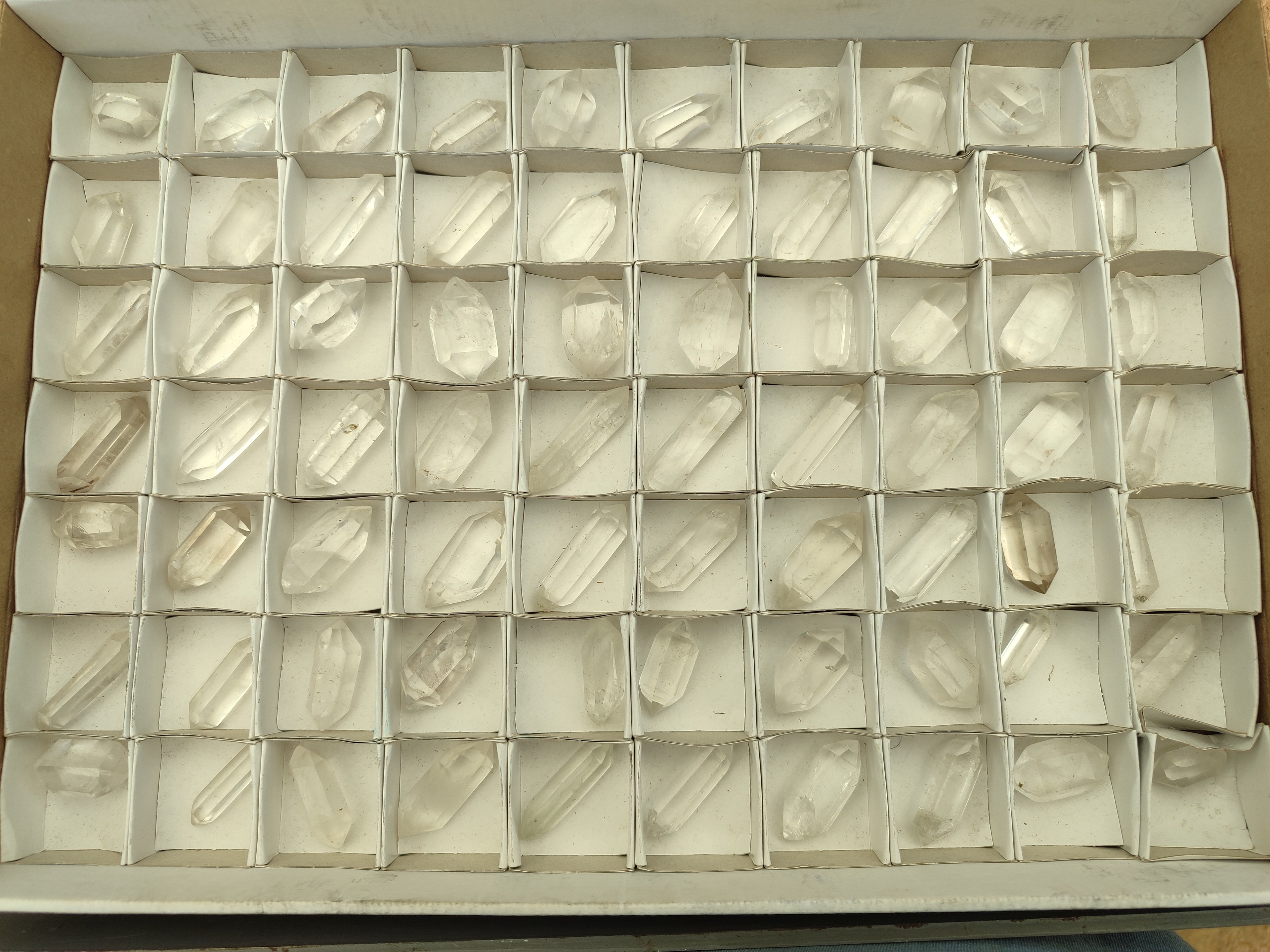 Polished Double Terminated Clear Quartz Crystals x 70 From Madagascar - Toprock Gemstones and Minerals 