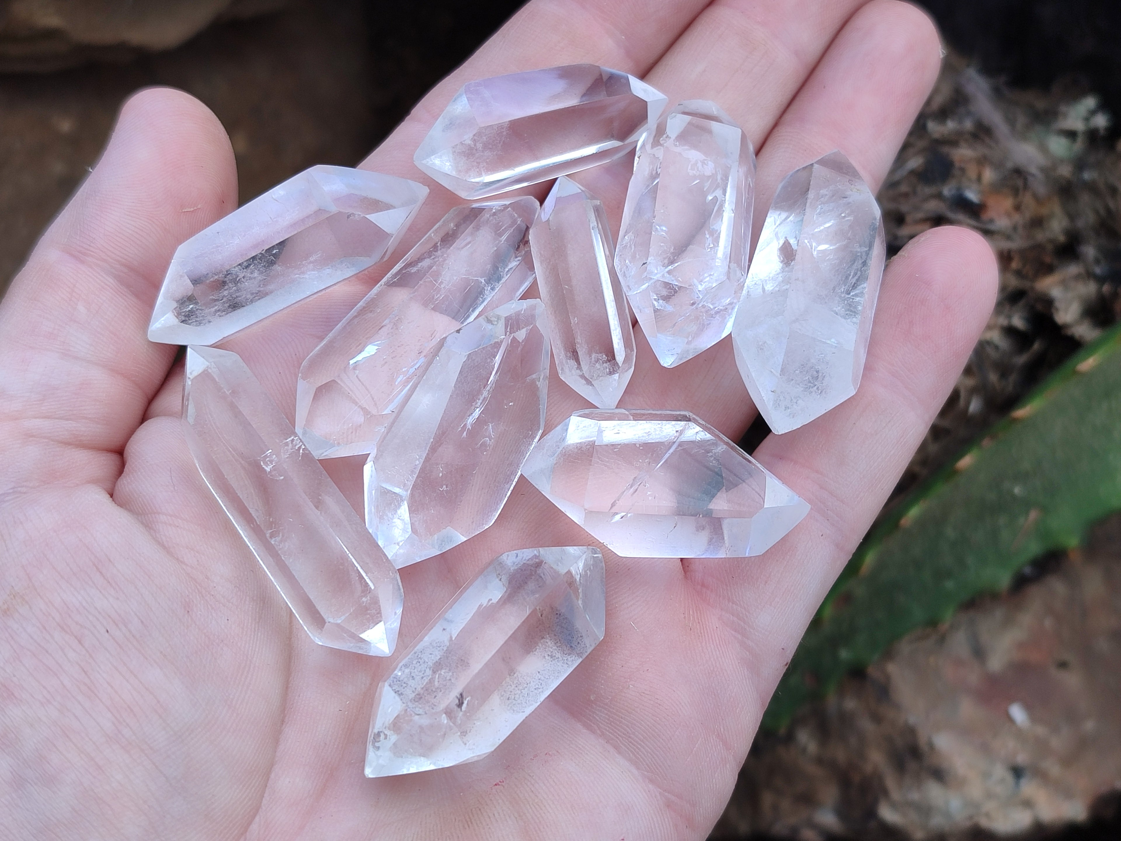 Polished Double Terminated Clear Quartz Crystals x 70 From Madagascar - Toprock Gemstones and Minerals 