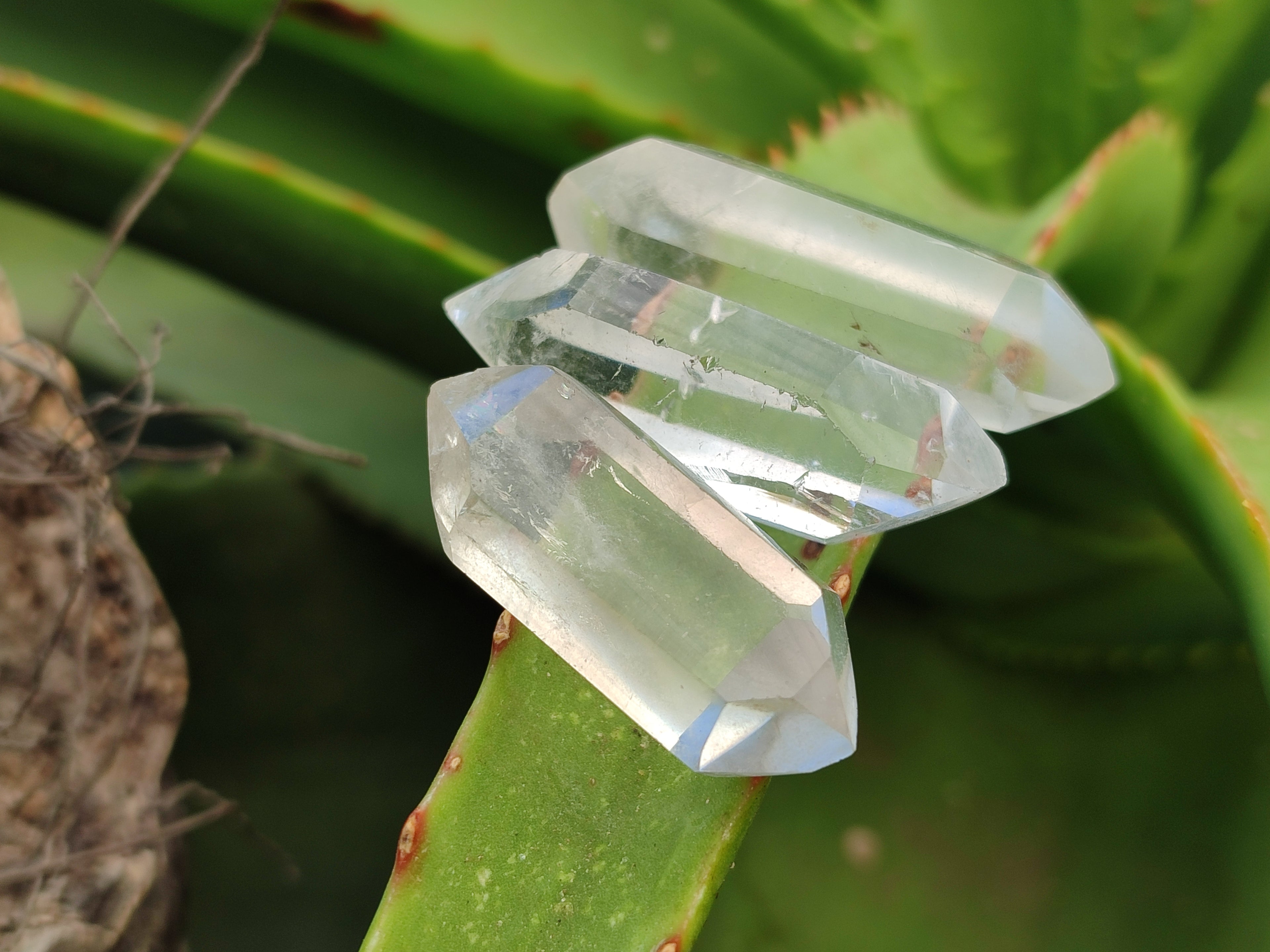 Polished Double Terminated Clear Quartz Crystals x 70 From Madagascar - Toprock Gemstones and Minerals 