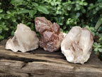 Natural Hematoid Quartz Clusters x 3 From Karoi, Zimbabwe - Toprock Gemstones and Minerals 