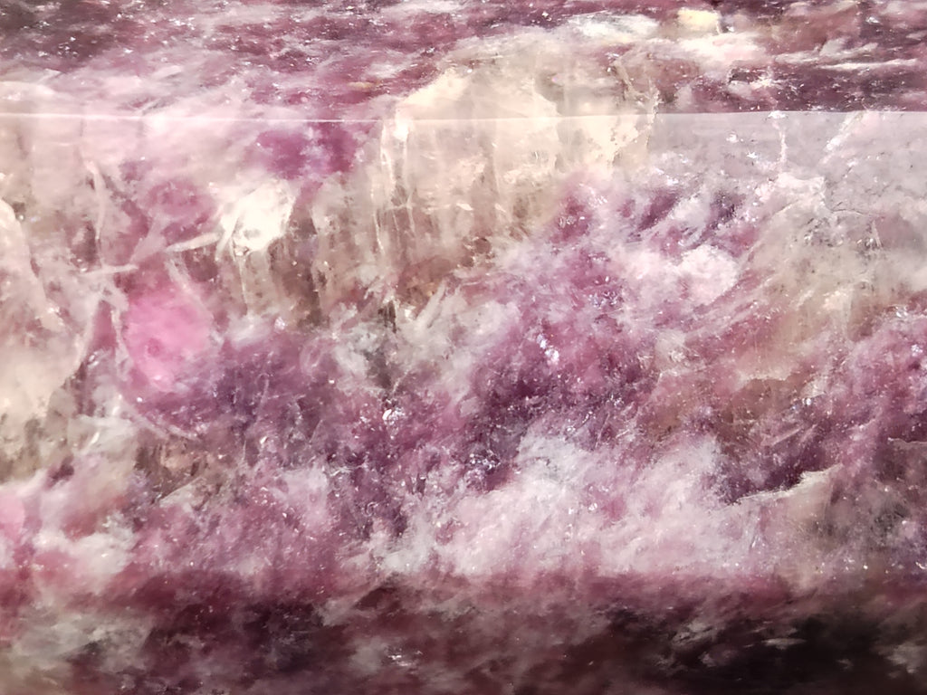 Polished Lepidolite with Pink Rubellite Points x 2 From Ambatondrazaka, Madagascar - Toprock Gemstones and Minerals 
