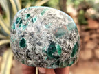 Polished Emerald Mica In Matrix Standing Free Forms x 4 From Mutoko, Zimbabwe - Toprock Gemstones and Minerals 
