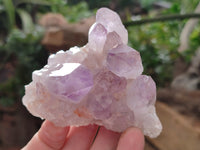 Natural Jacaranda Amethyst Quartz Clusters x 6 From Mumbwa, Zambia