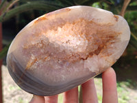 Polished Amethyst Agate Geode x 3 From Madagascar