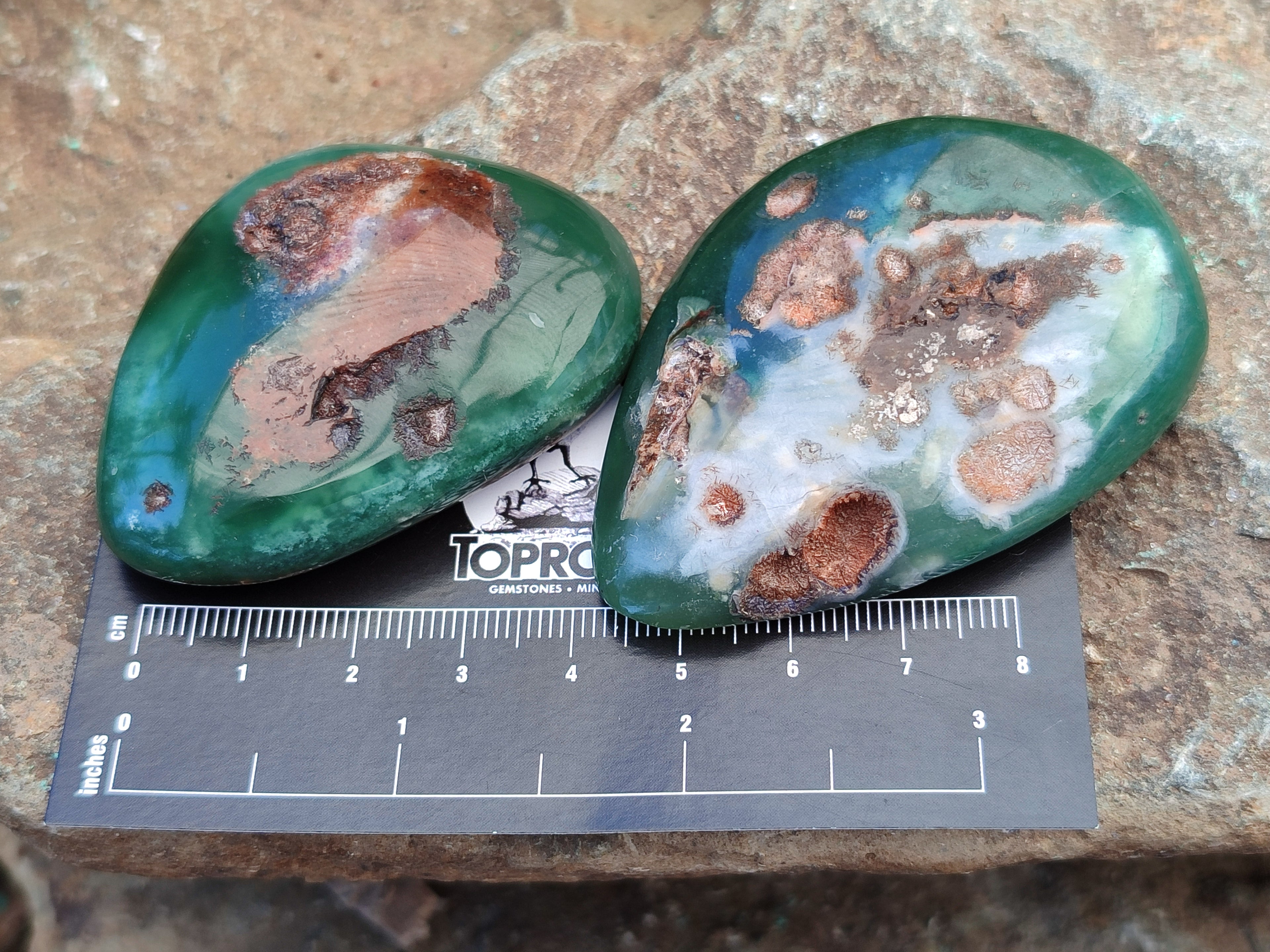 Polished Emerald Mtorolite Free Forms x 24 From Mutorashanga, Zimbabwe - Toprock Gemstones and Minerals 