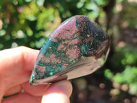 Polished Ruby Corundum In Chrome Verdite Free Forms x 3 From Zimbabwe - Toprock Gemstones and Minerals 