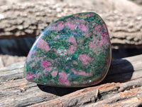 Polished Ruby Corundum In Chrome Verdite Free Forms x 3 From Zimbabwe - Toprock Gemstones and Minerals 