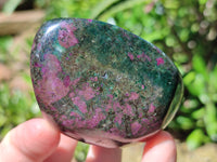 Polished Ruby Corundum In Chrome Verdite Free Forms x 3 From Zimbabwe - Toprock Gemstones and Minerals 