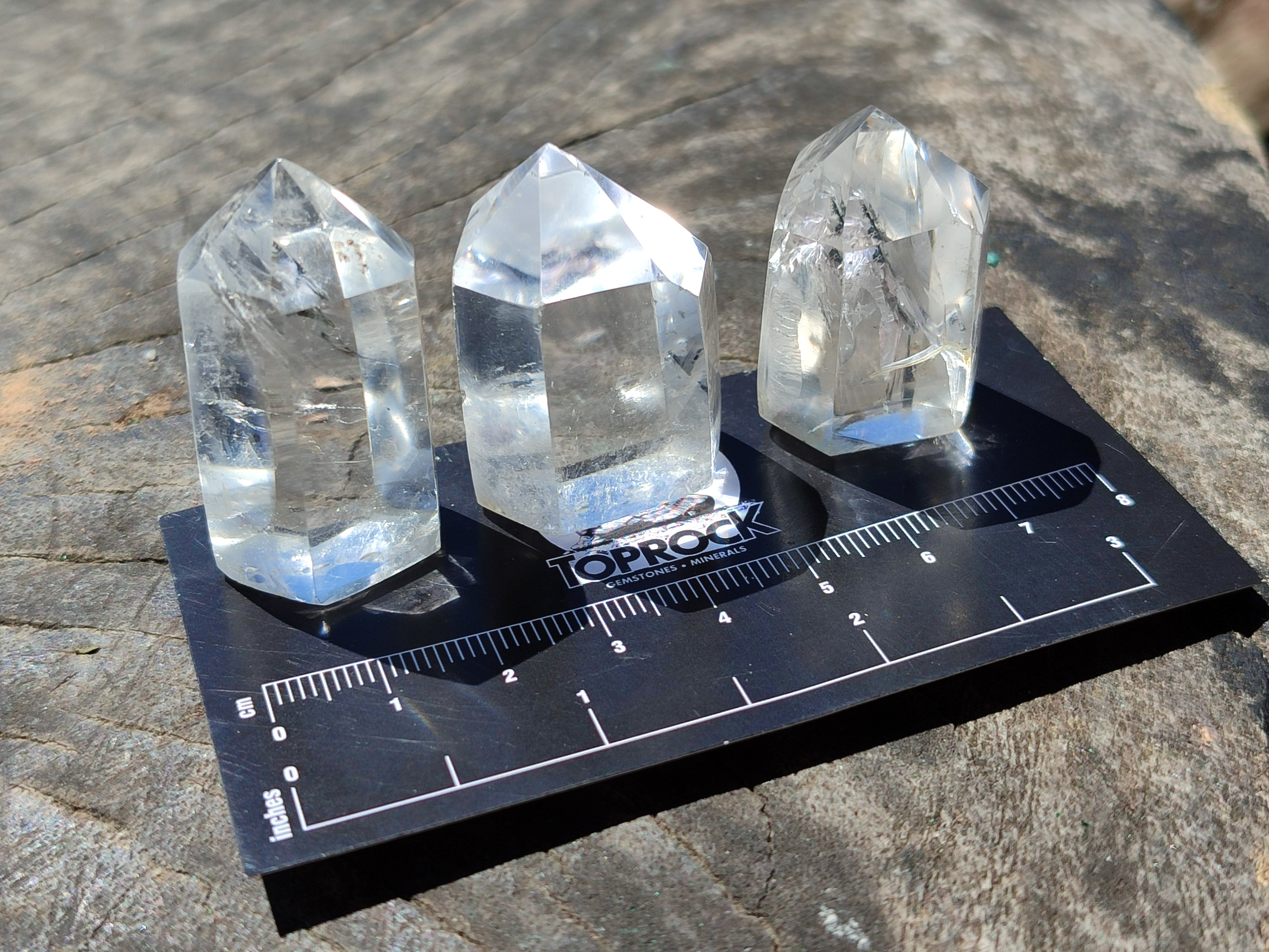 Polished Mini Clear Quartz Crystals x 35 From Madagascar - Toprock Gemstones and Minerals 
