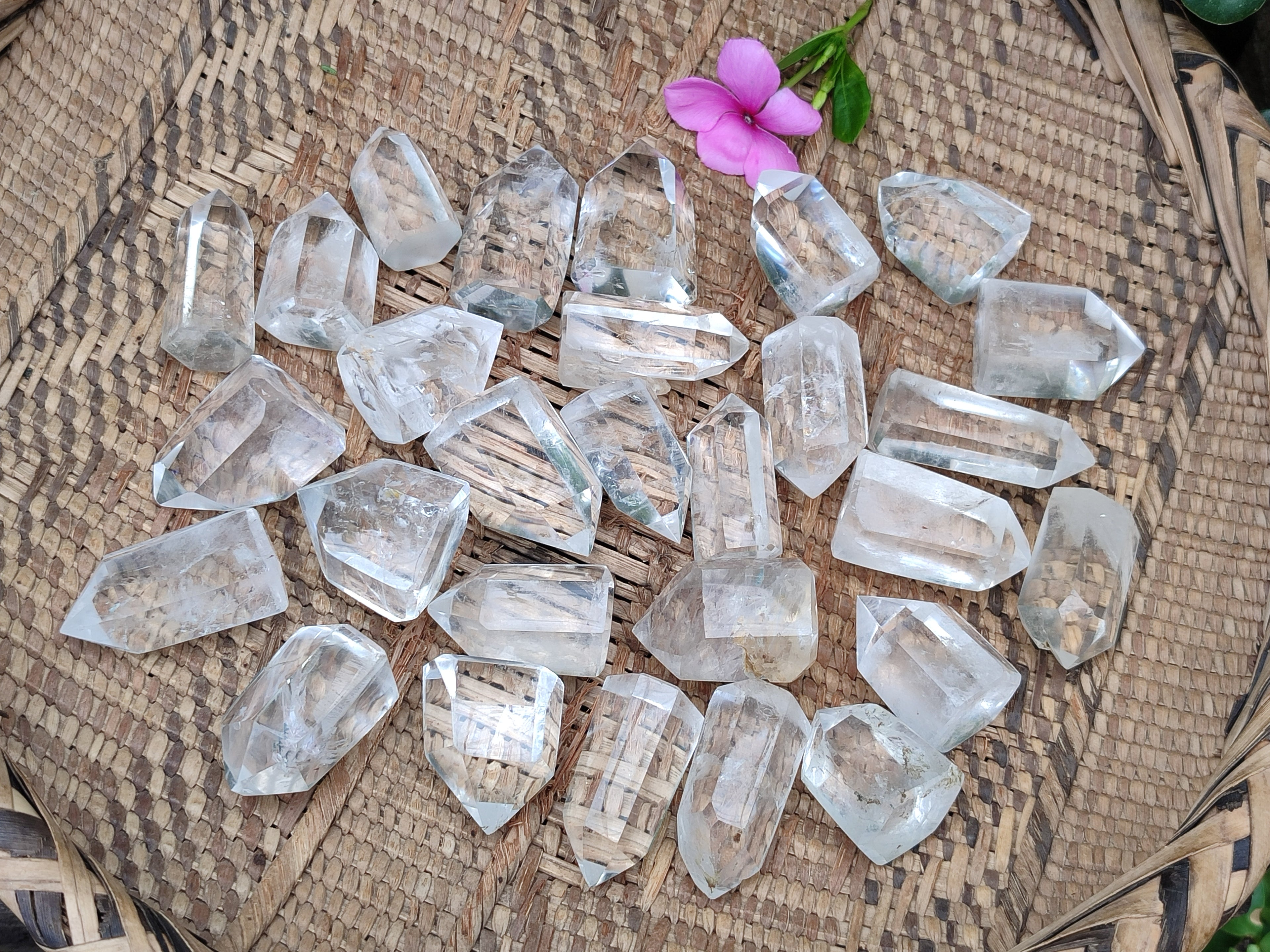 Polished Mini Clear Quartz Crystals x 35 From Madagascar - Toprock Gemstones and Minerals 
