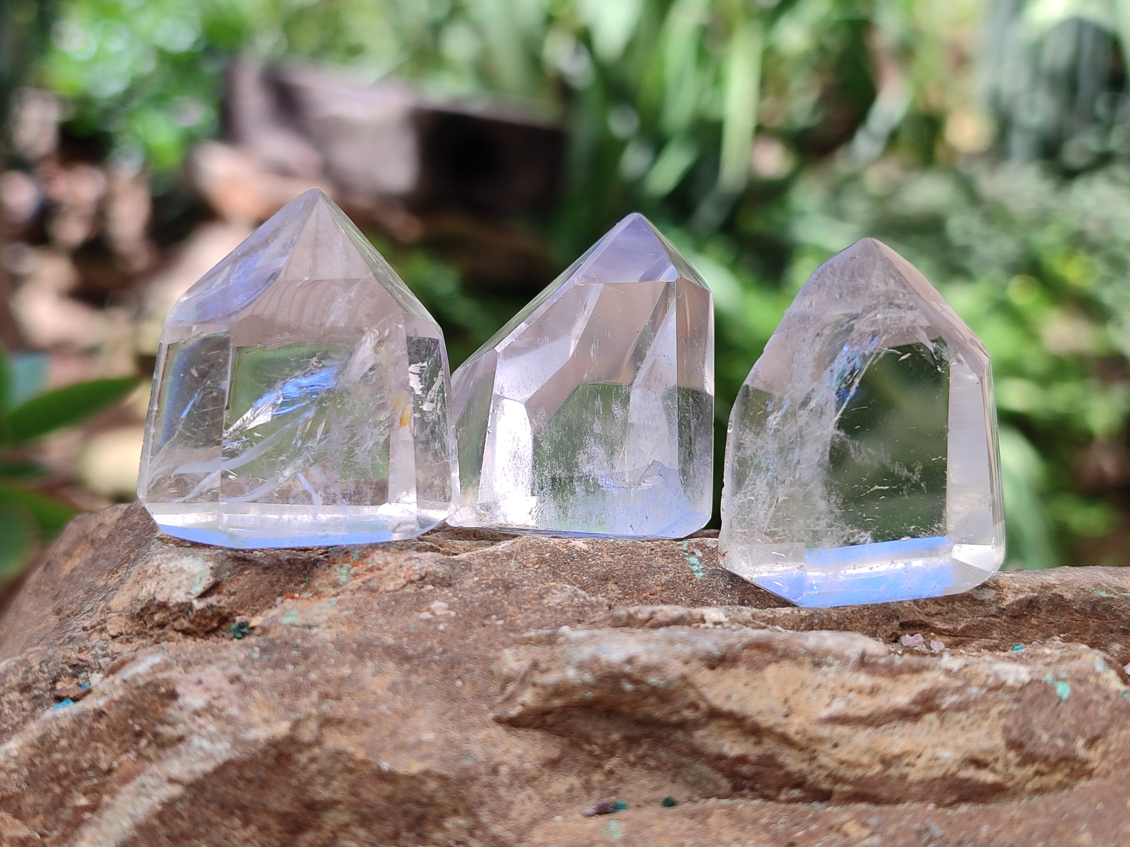 Polished Mini Clear Quartz Crystals x 35 From Madagascar - Toprock Gemstones and Minerals 