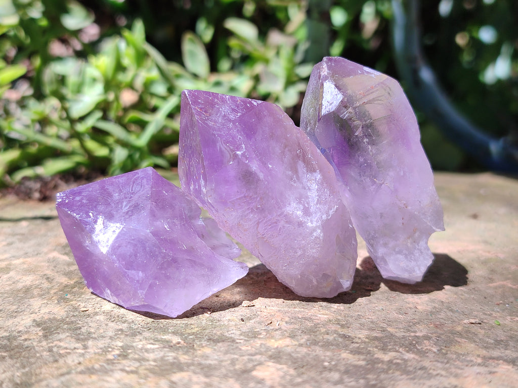 Natural Jacaranda Amethyst Quartz Crystals x 35 From Mumbwa, Zambia - Toprock Gemstones and Minerals 