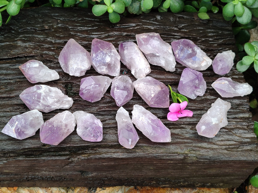 Natural Jacaranda Amethyst Quartz Crystals x 35 From Mumbwa, Zambia - Toprock Gemstones and Minerals 