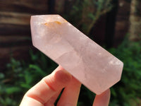Polished Rose Quartz Crystal Points x 6 From Ambatondrazaka, Madagascar