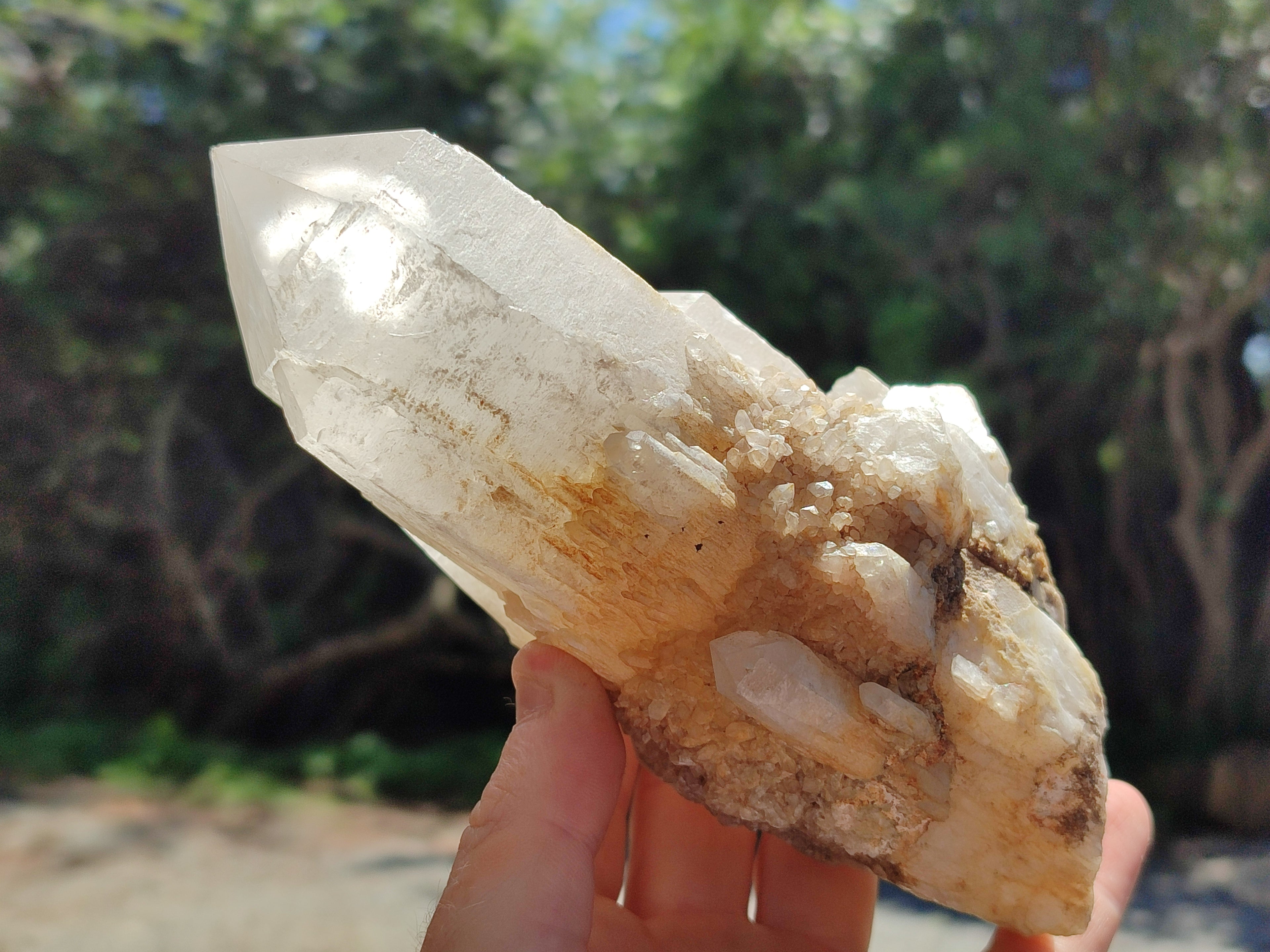 Natural Hematoid Madagascar Quartz Clusters x 2 from Madagascar - Toprock Gemstones and Minerals 