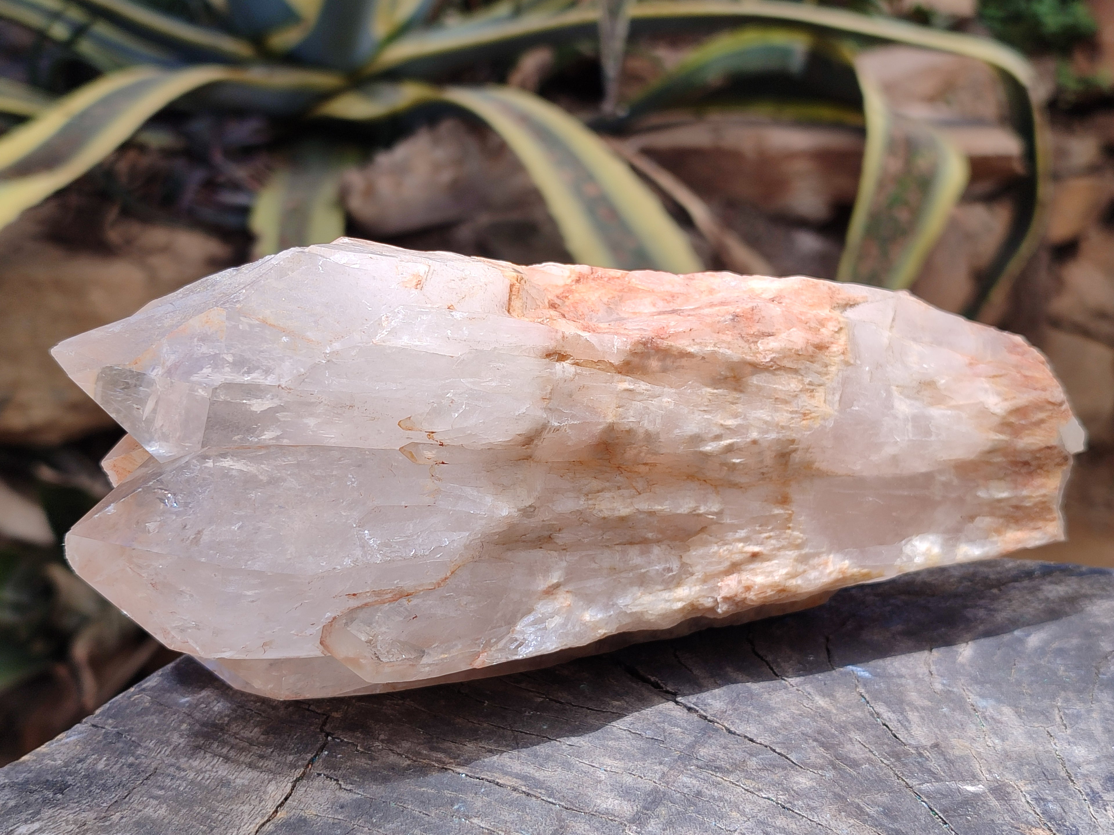 Natural Hematoid Madagascar Quartz Clusters x 2 from Madagascar - Toprock Gemstones and Minerals 