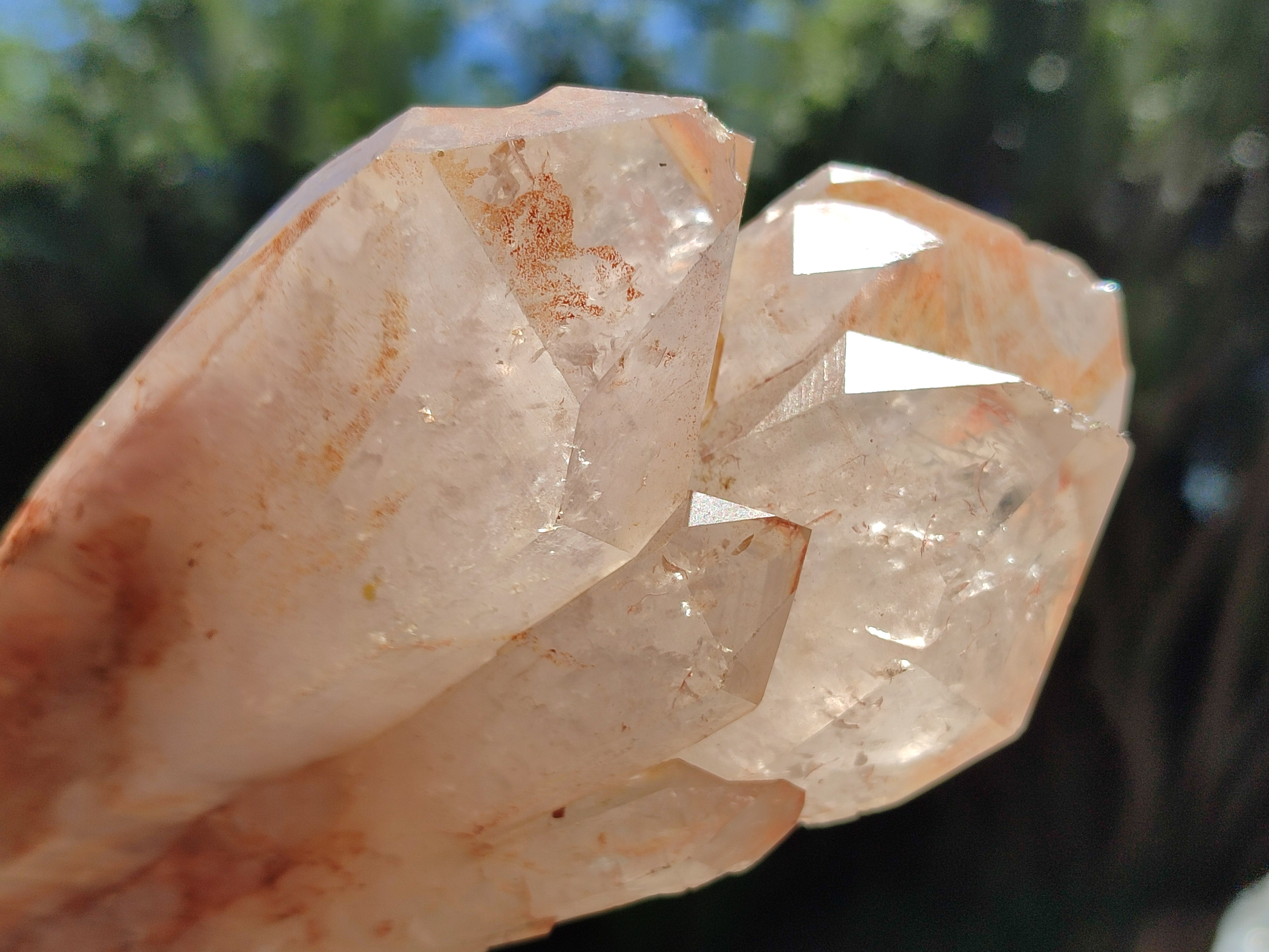 Natural Hematoid Madagascar Quartz Clusters x 2 from Madagascar - Toprock Gemstones and Minerals 