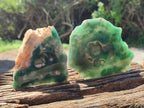 Polished On One Side Emerald Mtorolite Plates x 6 From Mutorashanga, Zimbabwe - Toprock Gemstones and Minerals 