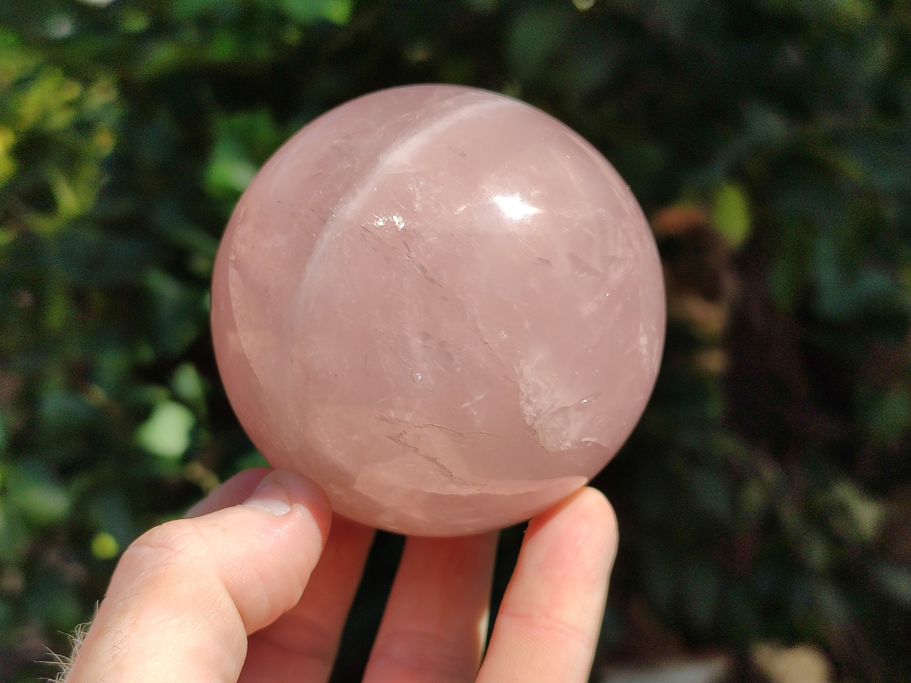 Polished Rose Quartz Spheres x 3 From Ambatondrazaka, Madagascar - Toprock Gemstones and Minerals 