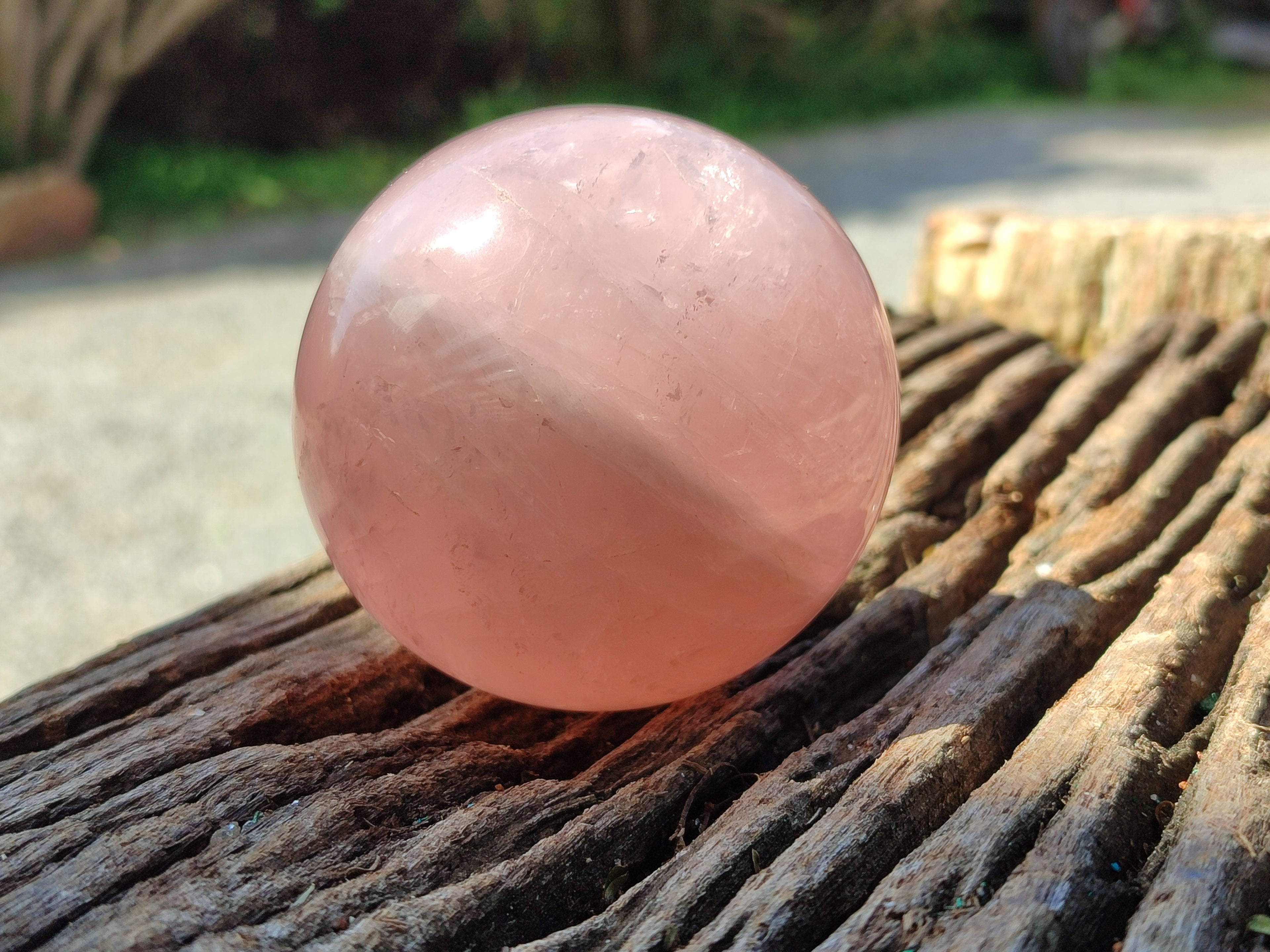 Polished Rose Quartz Spheres x 3 From Ambatondrazaka, Madagascar - Toprock Gemstones and Minerals 