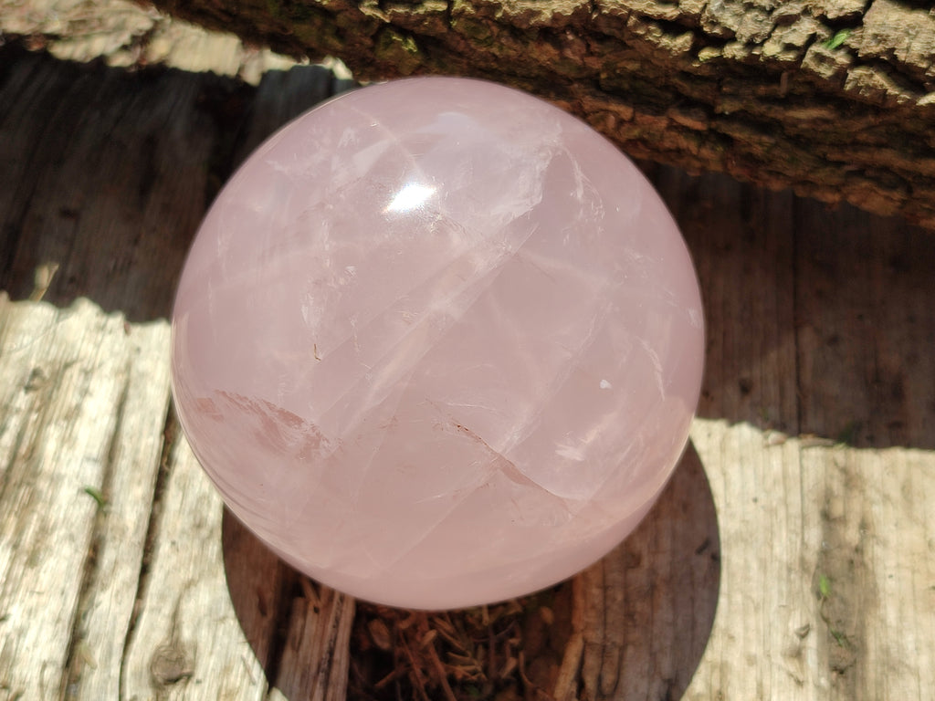 Polished Rose Quartz Spheres x 3 From Ambatondrazaka, Madagascar - Toprock Gemstones and Minerals 