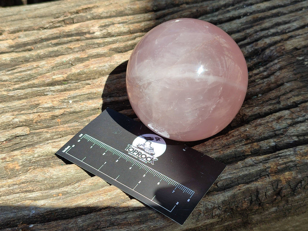 Polished Rose Quartz Spheres x 3 From Ambatondrazaka, Madagascar - Toprock Gemstones and Minerals 