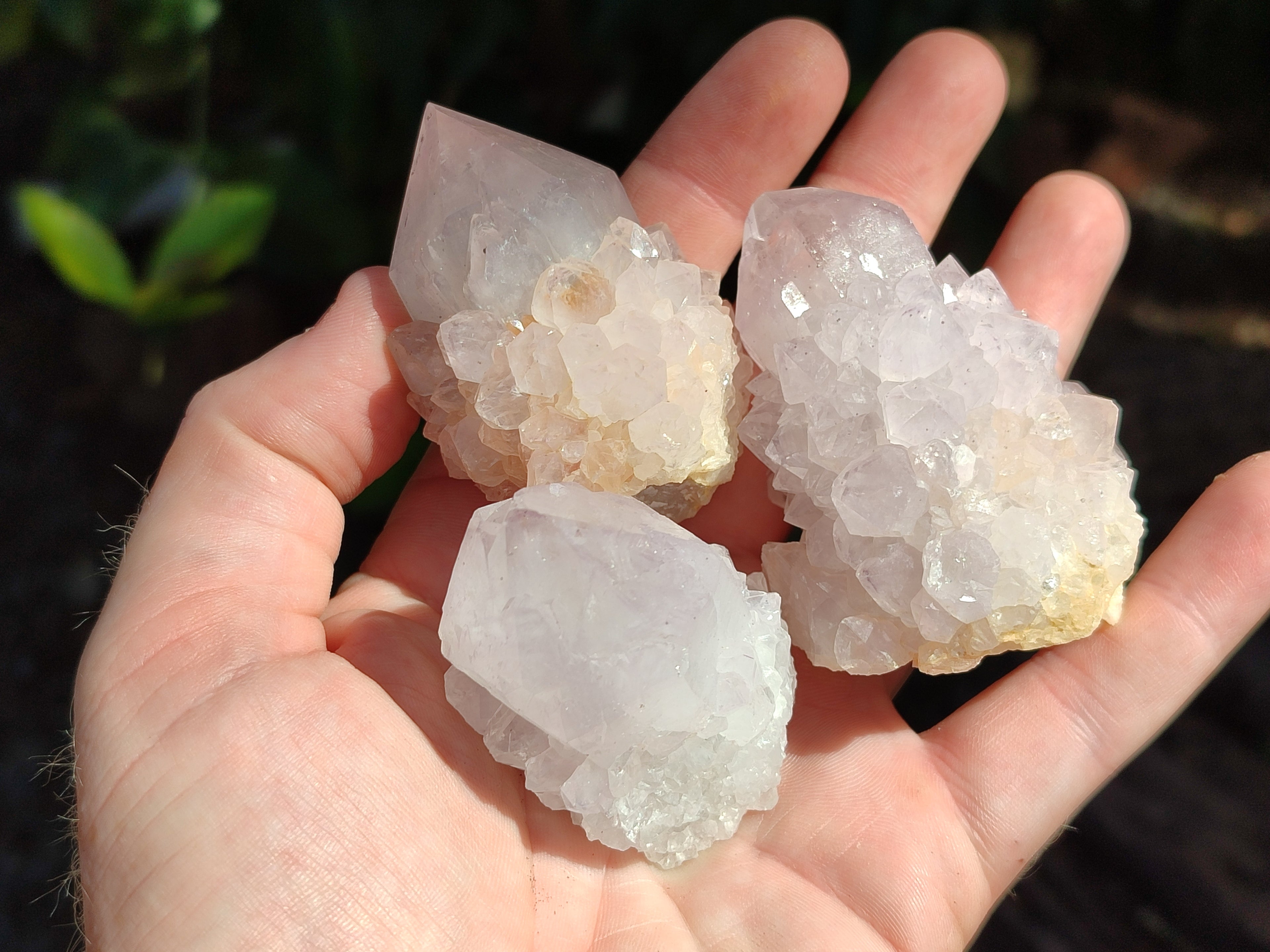 Natural Amethyst Spirit Quartz Clusters x 12 From Boekenhouthoek, South Africa - Toprock Gemstones and Minerals 